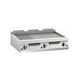 Fry-top pe gaz dublu, platou mixt, de banc, Linia 900, Silko